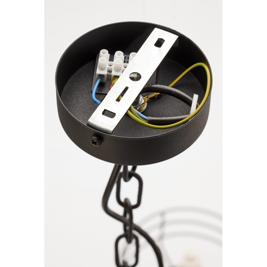 Jupiter 2101 - Lampadario con catena ARTHUR 5xE27/15W/230V blu/nero