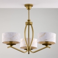Jupiter 2109 - Lampadario a stelo KASZMIR 3xE27/15W/230V bianco/dorato/effetto marmo
