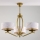 Jupiter 2109 - Lampadario a stelo KASZMIR 3xE27/15W/230V bianco/dorato/effetto marmo