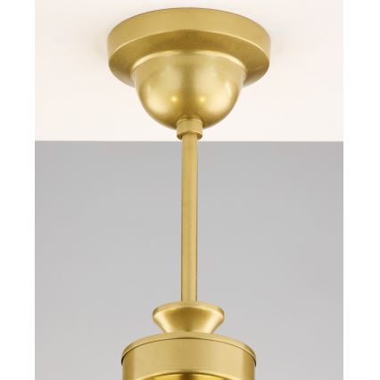 Jupiter 2110 - Lampadario su asta KASZMIR 5xE27/15W/230V bianco/oro/effetto marmo