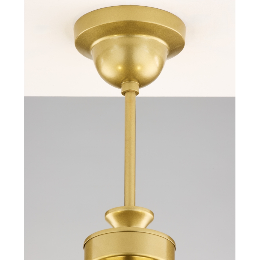 Jupiter 2110 - Lampadario su asta KASZMIR 5xE27/15W/230V bianco/oro/effetto marmo