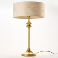 Jupiter 2112 - Lampe de table KASZMIR 1xE27/15W/230V blanche/dorée/décor marbre
