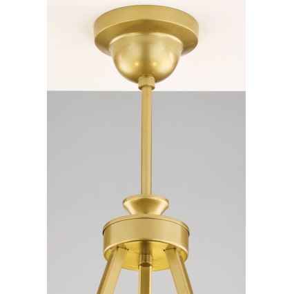Jupiter 2113 - Lampadario a stelo KASZMIR 3xE27/15W/230V blu/oro