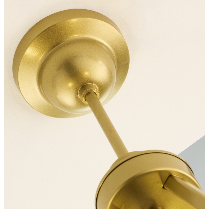 Jupiter 2114 - Deckenleuchte mit Stange KASZMIR 5xE27/15W/230V blau/gold