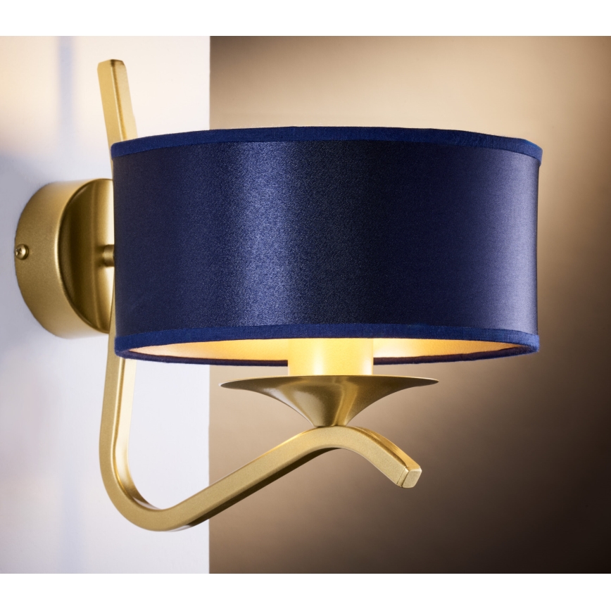 Jupiter 2115 - Applique murale KASZMIR 1xE27/15W/230V bleu/doré