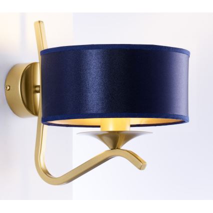 Jupiter 2115 - Applique murale KASZMIR 1xE27/15W/230V bleu/doré