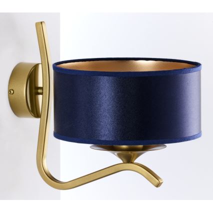 Jupiter 2115 - Wandleuchte KASZMIR 1xE27/15W/230V blau/gold