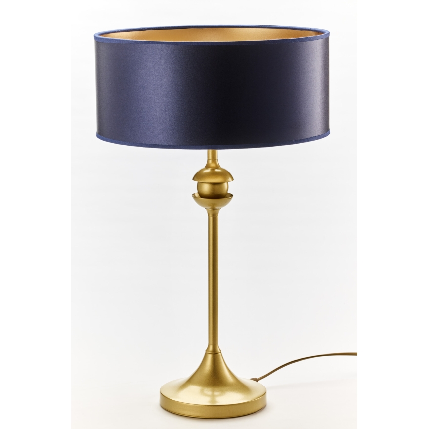 Jupiter 2116 - Tischlampe KASZMIR 1xE27/15W/230V blau/gold