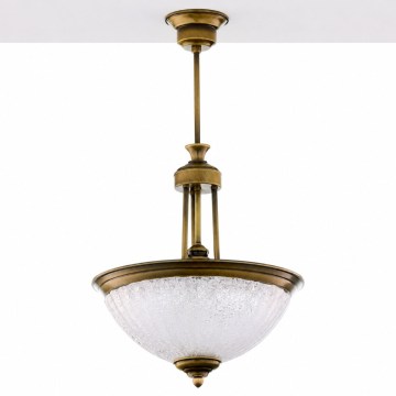 Jupiter 2134 - Pendelleuchte mit Stange CARMEN 1xE27/15W/230V Bronze/Patina