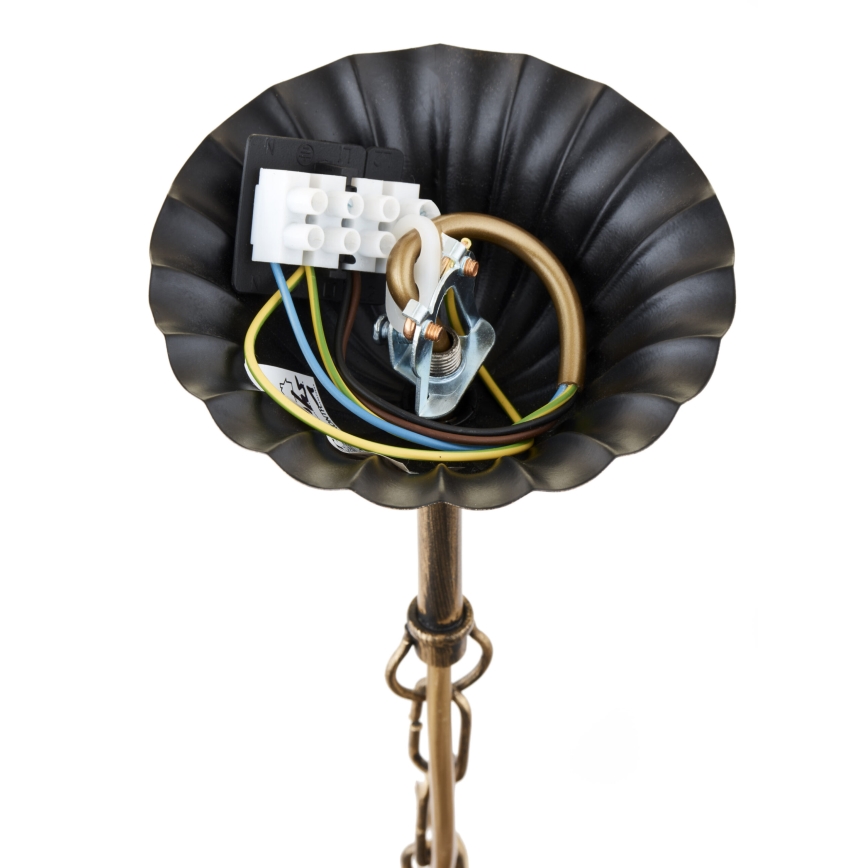 Jupiter 225 - KO 8 - Lampadario a sospensione con catena KORONA 8xE14/40W/230V