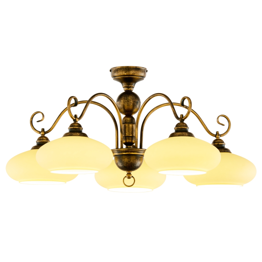 Jupiter 399 - BO-5-PL - Lampadario fisso BOLERO 5xE27/60W/230V