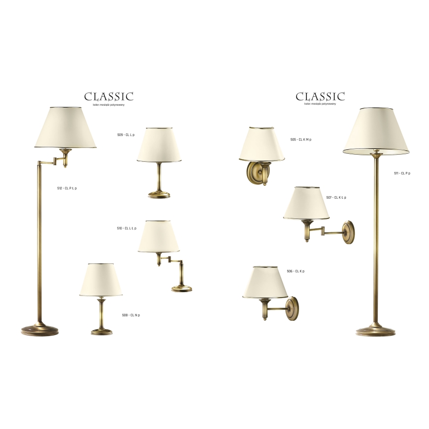 Jupiter 508 - CL N p - lampe de table CLASSIC E27/60W/230V