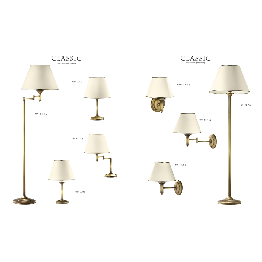 Jupiter 509 CL L p - lampe de table CLASSIC E27/60W/230V