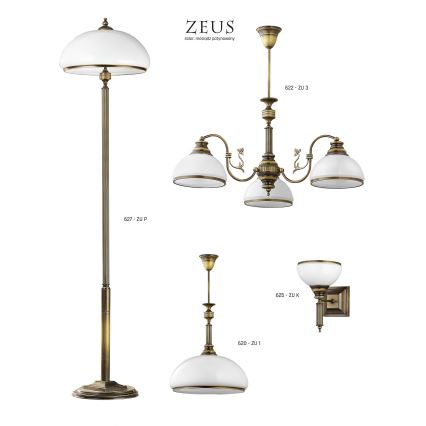 Jupiter 624 - ZU 5 - Lampadario a stelo ZEUS 5xE27/60W/230V