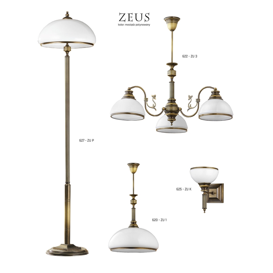 Jupiter 624 - ZU 5 - Lampadario a stelo ZEUS 5xE27/60W/230V