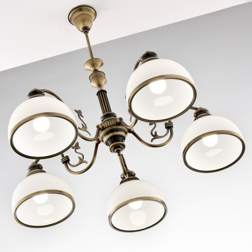 Jupiter 624 - ZU 5 - Lustre sur tige ZEUS 5xE27/60W/230V