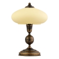 Jupiter - Lampada da tavolo BOLERO 1xE14/40W/230V beige/bronzo/patina