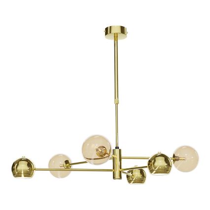 Jupiter - Verre de rechange pour lustre MOKA G9, Ø 12 cm, beige fumé