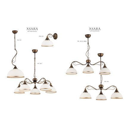 Jupiter XS3B - Lampada a sospensione XSARA 3xE27/60W/230V