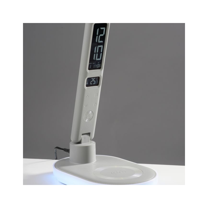 JUST LIGHT. 11018-16 - Lampada da tavolo dimmerabile a tocco LED RGBW con ricarica wireless TINA LED/4W/230V bianca