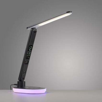 JUST LIGHT. 11018-18 - Dimmbare LED-RGBW-Tischleuchte mit Touch-Funktion und kabelloser Aufladung TINA LED/4W/230V