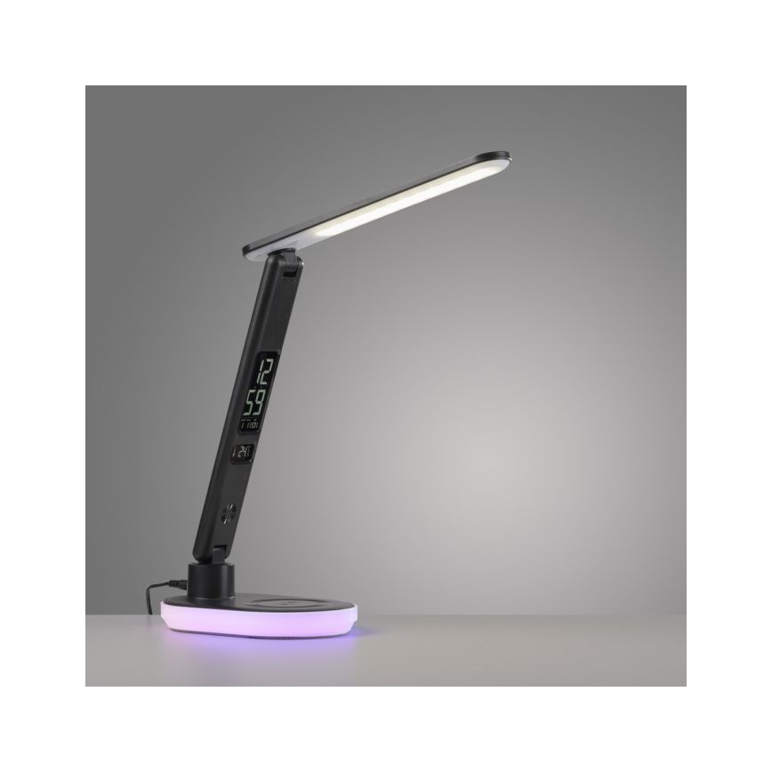 JUST LIGHT. 11018-18 - Dimmbare LED-RGBW-Tischleuchte mit Touch-Funktion und kabelloser Aufladung TINA LED/4W/230V