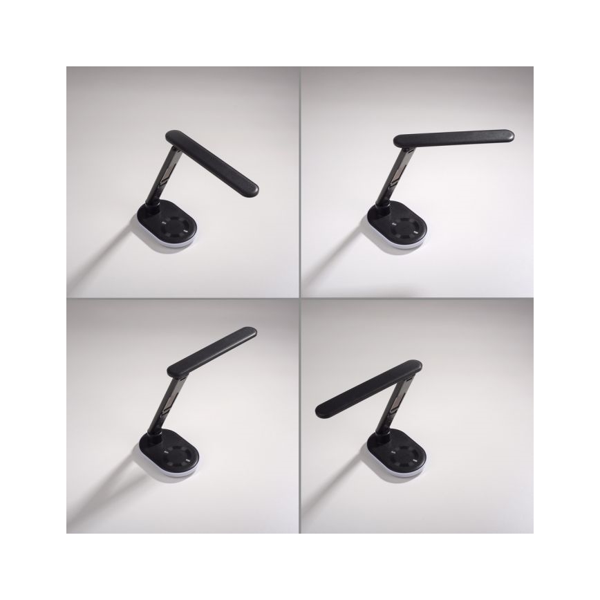 JUST LIGHT. 11018-18 - Dimmbare LED-RGBW-Tischleuchte mit Touch-Funktion und kabelloser Aufladung TINA LED/4W/230V