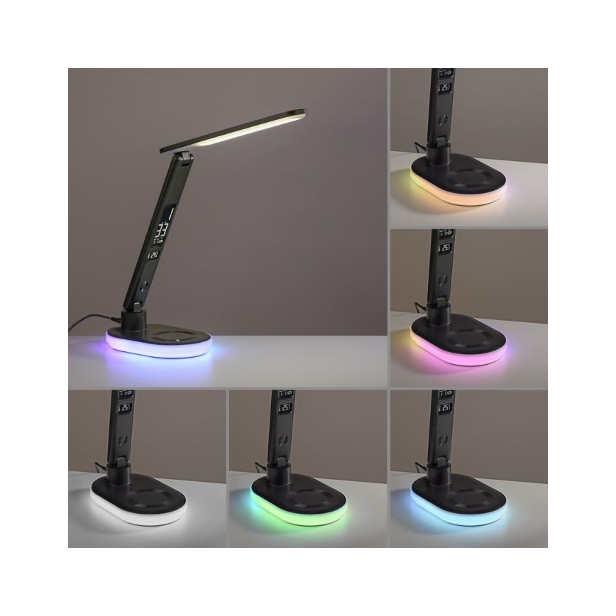 JUST LIGHT. 11018-18 - LED RGBW LED Lampada da tavolo touch dimmerabile con ricarica wireless TINA LED/4W/230V