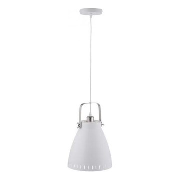 JUST LIGHT. 11060-16 - Lampadario a sospensione con filo EVA 1xE27/60W/230V diametro 26,5 cm bianco