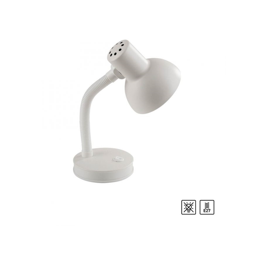 JUST LIGHT. 11080-16 - Lampada da tavolo flessibile FLEXI 1xE27/25W/230V bianca