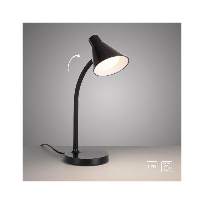 JUST LIGHT. 11248-18 - Lampe de bureau LED flexible PIXIE LED/4,5W/230V noire