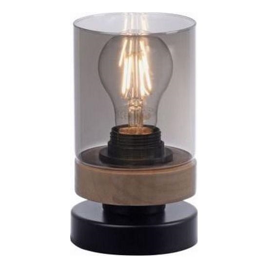 JUST LIGHT. 11310-18 - Tischleuchte PASQUAL 1xE27/40W/230V schwarz/Gummibaum