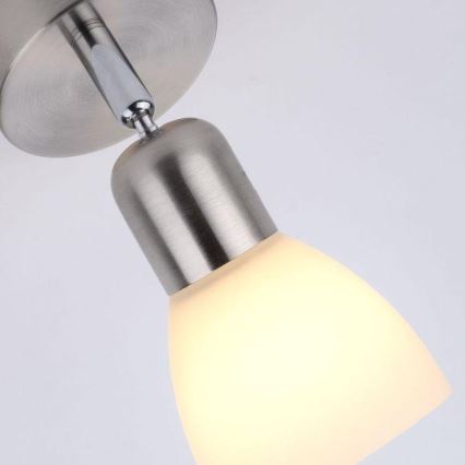 JUST LIGHT. 11951-55 - Wandstrahler KARO 1xE14/40W/230V matt Chrom