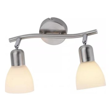 JUST LIGHT. 11952-55 - Faretto KARO 2xE14/40W/230V cromo opaco