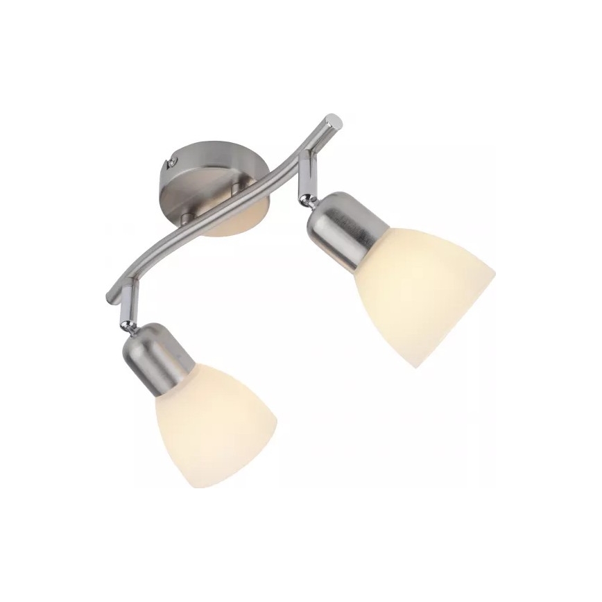 JUST LIGHT. 11952-55 - Faretto KARO 2xE14/40W/230V cromo opaco