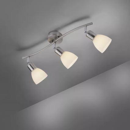 JUST LIGHT. 11953-55 - Spot KARO 3xE14/40W/230V chrome mat