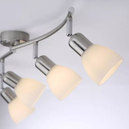 JUST LIGHT. 11954-55 - Faretto KARO 4xE14/40W/230V cromo opaco