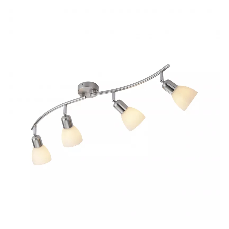 JUST LIGHT. 11954-55 - Faretto KARO 4xE14/40W/230V cromo opaco