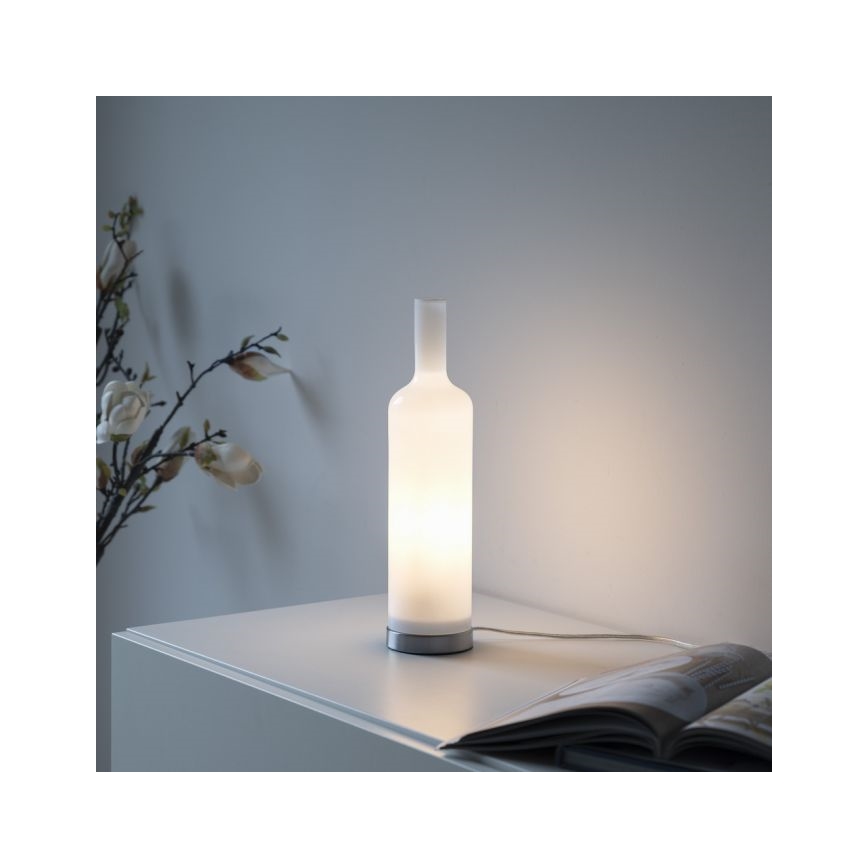 JUST LIGHT. 14006-16 - Lampe de table BOTTLE 1xE14/25W/230V blanche