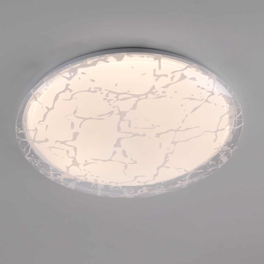 JUST LIGHT. 14008-16 - Plafonnier LED dimmable ART PLAFO LED/20W/230V 2700-6500K Ø 38 cm blanc + télécommande