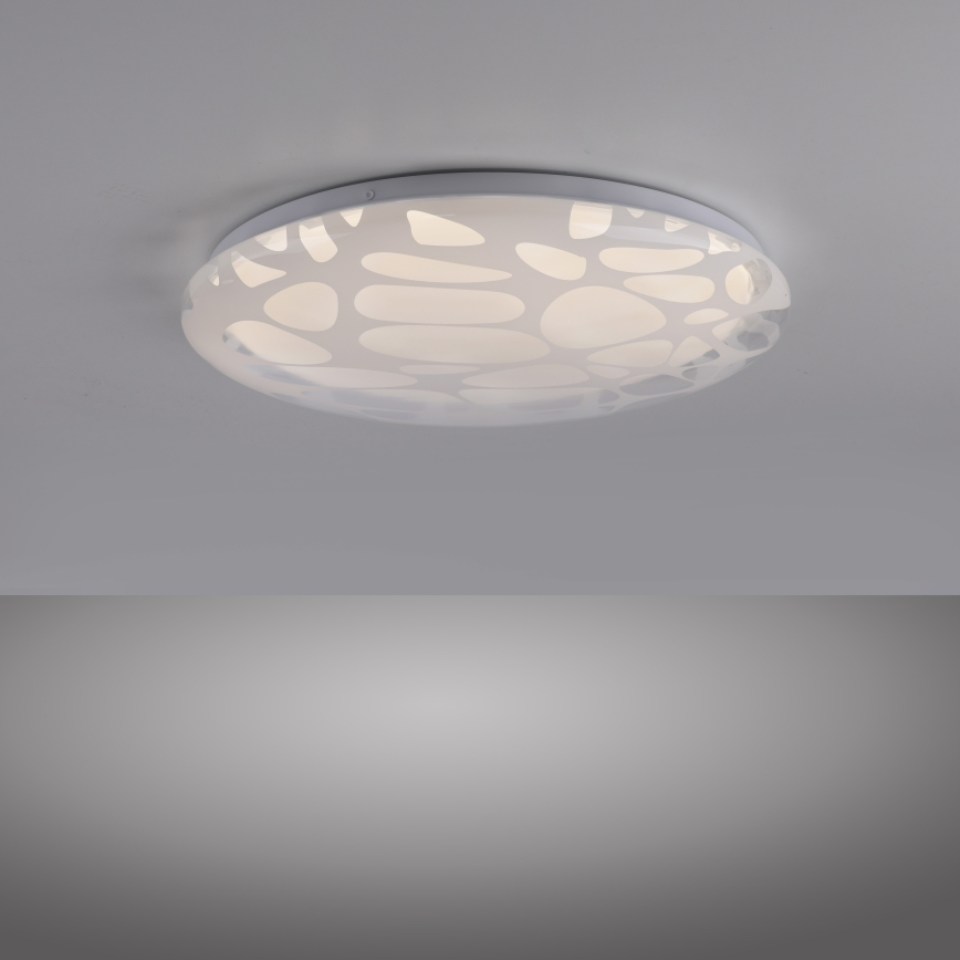 JUST LIGHT. 14009-16 - Plafonnier LED dimmable ART PLAFO LED/20W/230V 2700-6500K Ø 38 cm blanc + télécommande