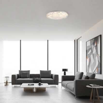 JUST LIGHT. 14009-16 - LED-dimmbare Deckenleuchte ART PLAFO LED/20W/230V 2700-6500K Ø 38 cm weiß + Fernbedienung