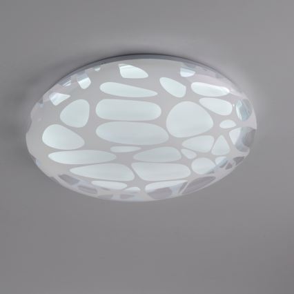 JUST LIGHT. 14009-16 - LED-dimmbare Deckenleuchte ART PLAFO LED/20W/230V 2700-6500K Ø 38 cm weiß + Fernbedienung