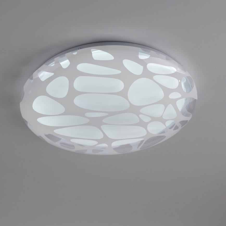 JUST LIGHT. 14009-16 - Plafoniera LED dimmerabile ART PLAFO LED/20W/230V 2700-6500K Ø 38 cm bianca + telecomando