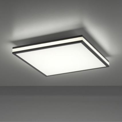 JUST LIGHT. 14110-18 - Plafoniera dimmerabile RGBW MARIO BLACK LED/19,5W/230V 2700-5000K + telecomando