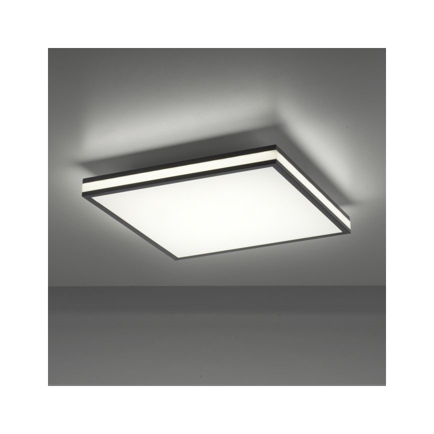 JUST LIGHT. 14110-18 - Plafoniera dimmerabile RGBW MARIO BLACK LED/19,5W/230V 2700-5000K + telecomando
