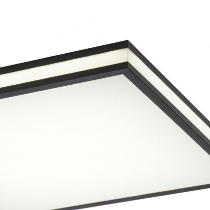 JUST LIGHT. 14110-18 - Plafoniera dimmerabile RGBW MARIO BLACK LED/19,5W/230V 2700-5000K + telecomando