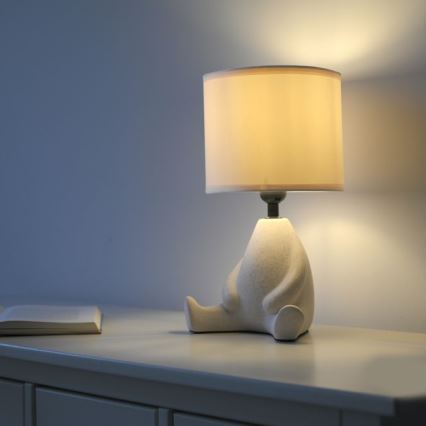 JUST LIGHT. 14190-39 - Lampe de table TED 1xE27/25W/230V beige