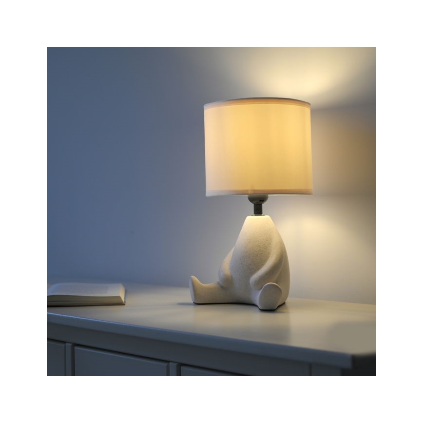 JUST LIGHT. 14190-39 - Lampe de table TED 1xE27/25W/230V beige