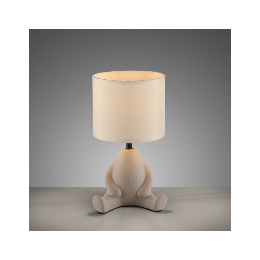 JUST LIGHT. 14190-39 - Lampe de table TED 1xE27/25W/230V beige